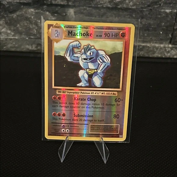 Pokémon Machoke 58/108 Reverse Holo Card from XY Evolutions (2016) - Picture 2 of 4
